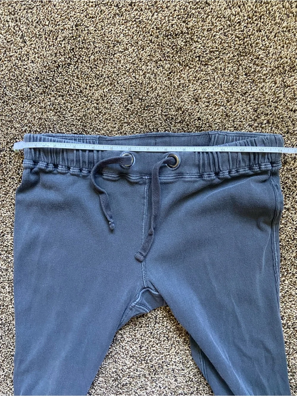 Free People Movement Dark Grey Cotton Rib Flare Pants XS